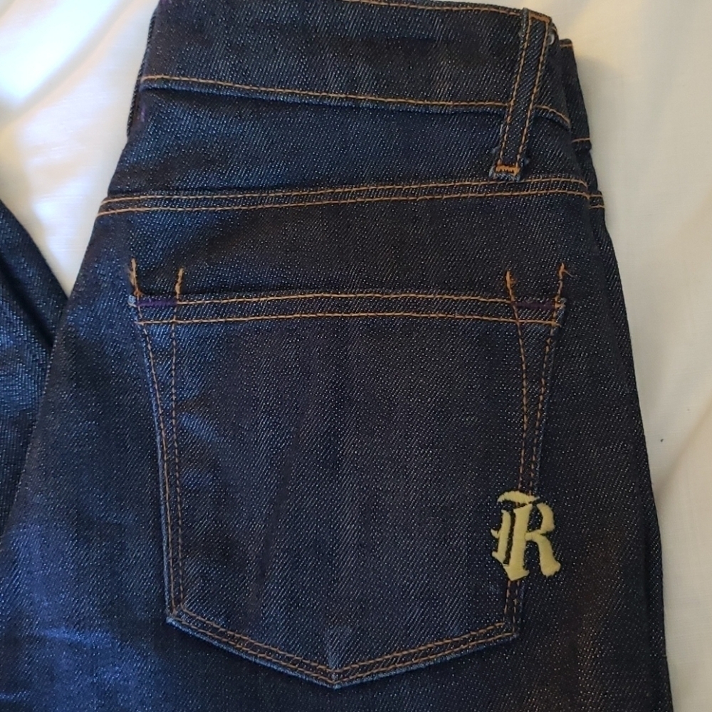 Rich & Skinny Dark Wash Jeans, Sz 24, skinny - Picture 2 of 8